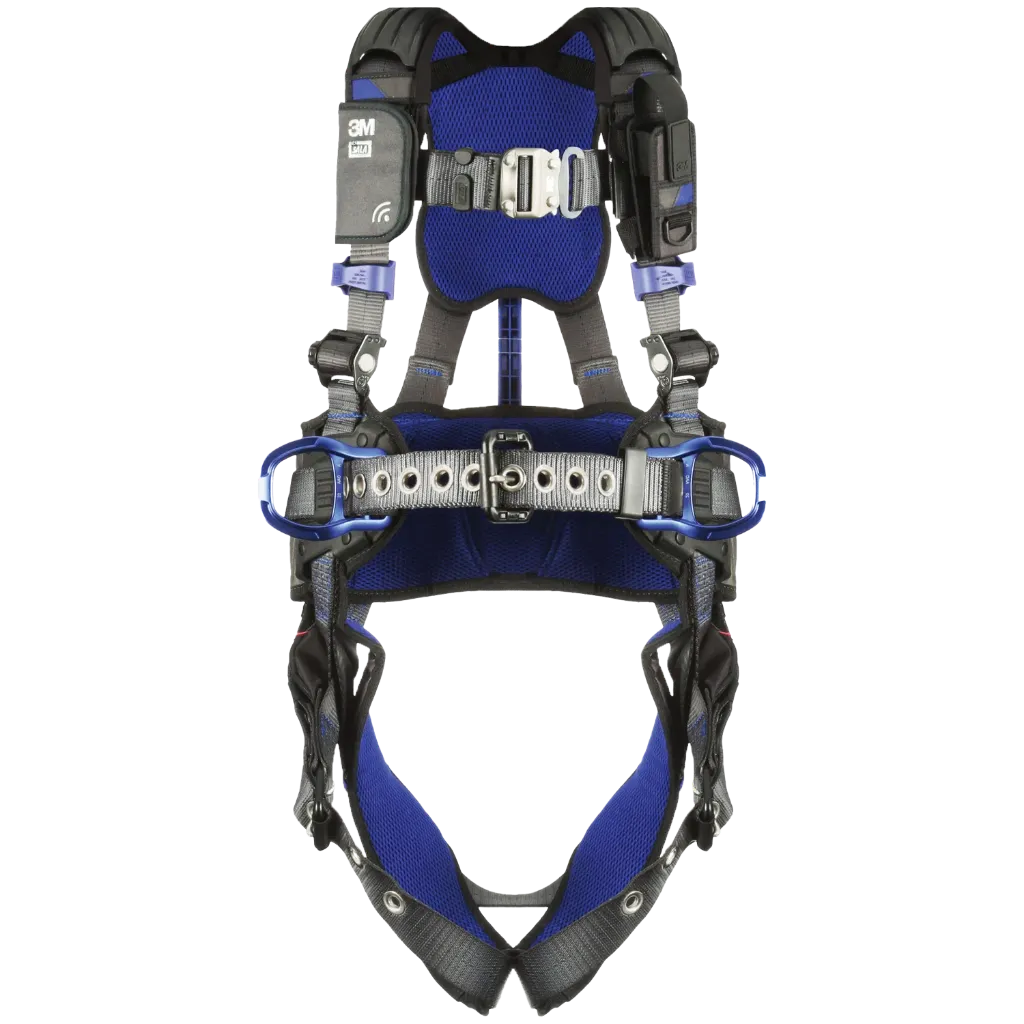 ACH2005 Harnais avec dorsal Pad épl & jb Pos. Bleu