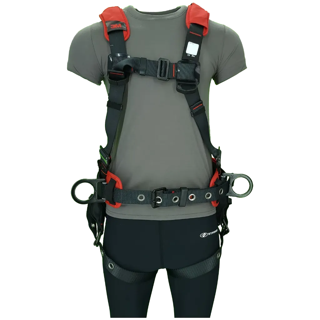 ACH3820 Harnais avec dorsal Pad épl Rouge