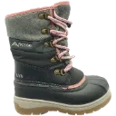 A8368 Gummy Botte hiver avec feutre Enfant Noir Rose -ACTON