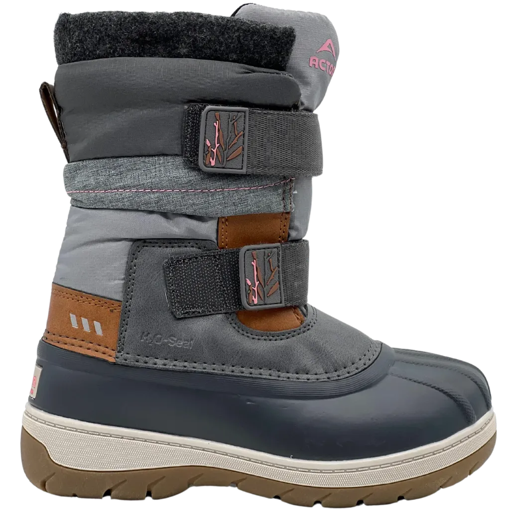 BE*0399 Botte hiver avec feutre Enfant Rose