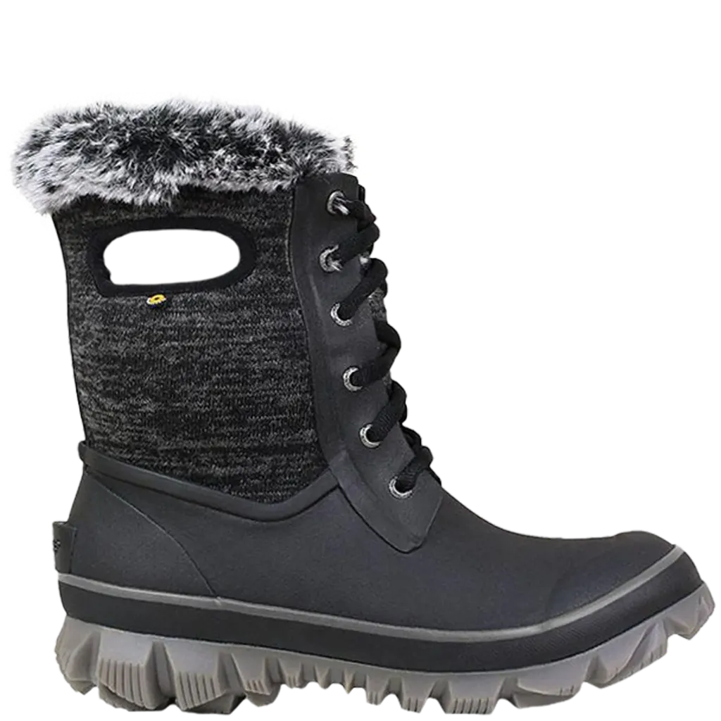 72404-009 Arcata Knit Botte imperméable doublée femme Noir -BOGS