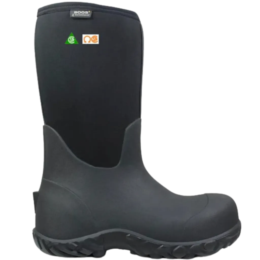 72132PP Workman Botte imperméable CSA Homme Noir -BOGS
