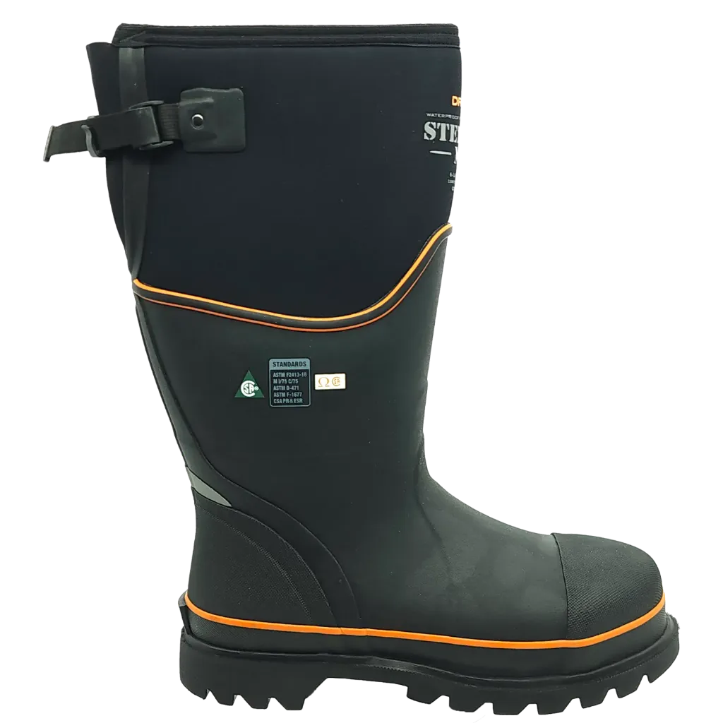 STCG-UH Botte CSA  de 8" Db/Imp. -Neoprene Noir -DRYSHOD
