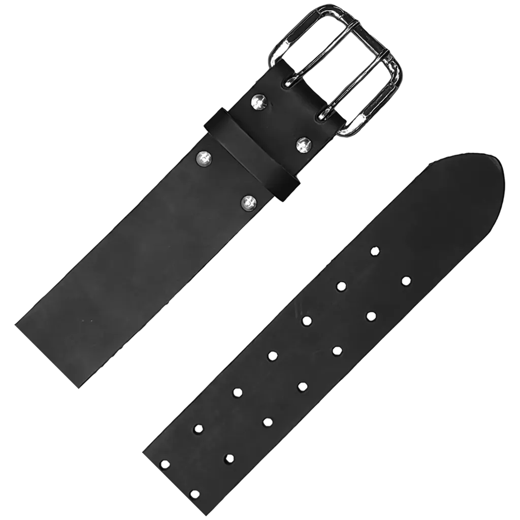 1779 Ceinture 1"½ en cuir Noir -QUALICUIR