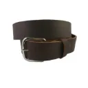 M4-IN-BN Ceinture 1"½ en cuir Brun -CUIRS DESROCHERS