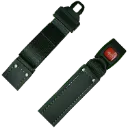 CET1000 Ceinture doublee boucle auto. Cuir Noir