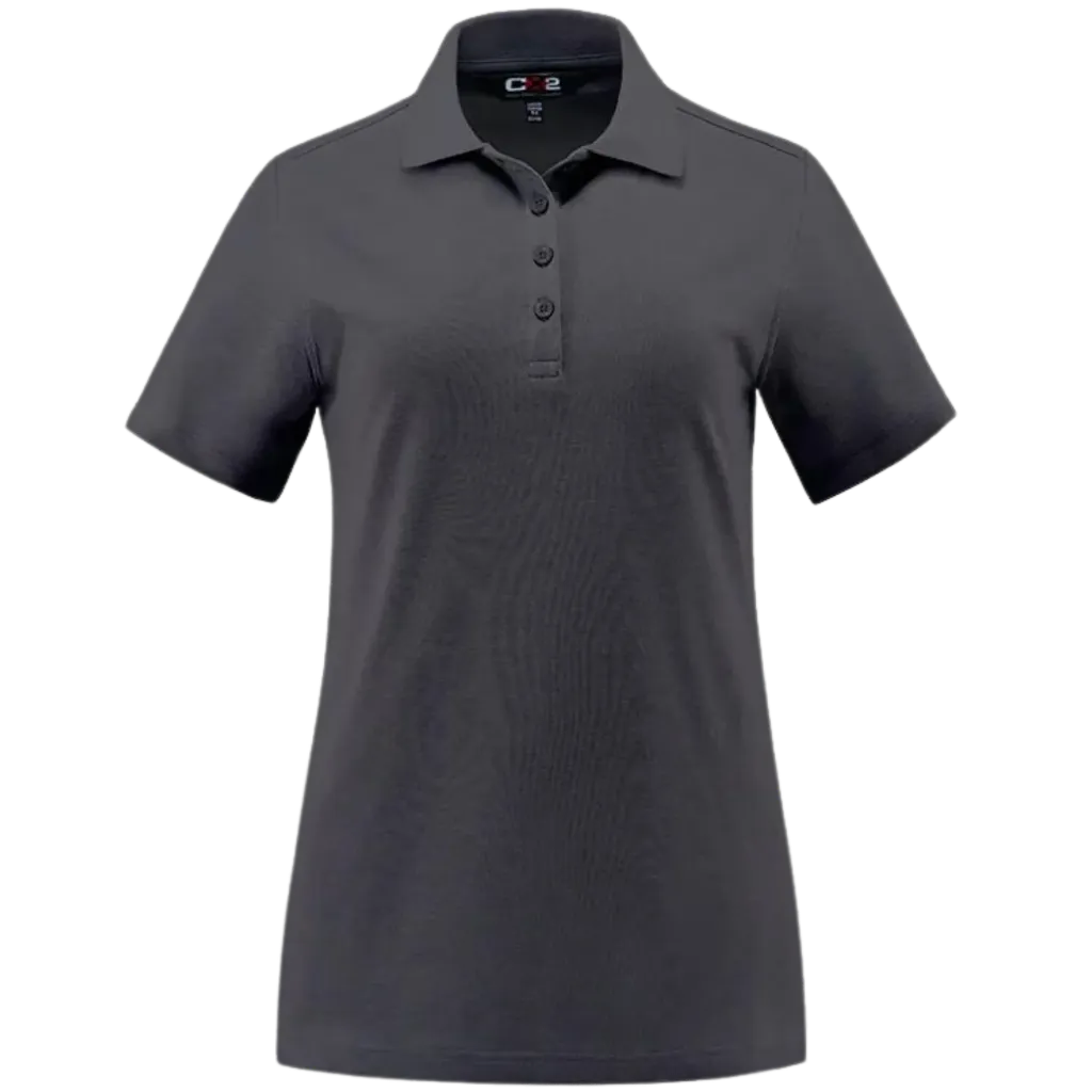 S05786 Polo manches courtes -Poly/Coton Charbon -CX2