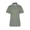 CF*4335 Polo pour femme manches courtes poche Poly/Coton Vert