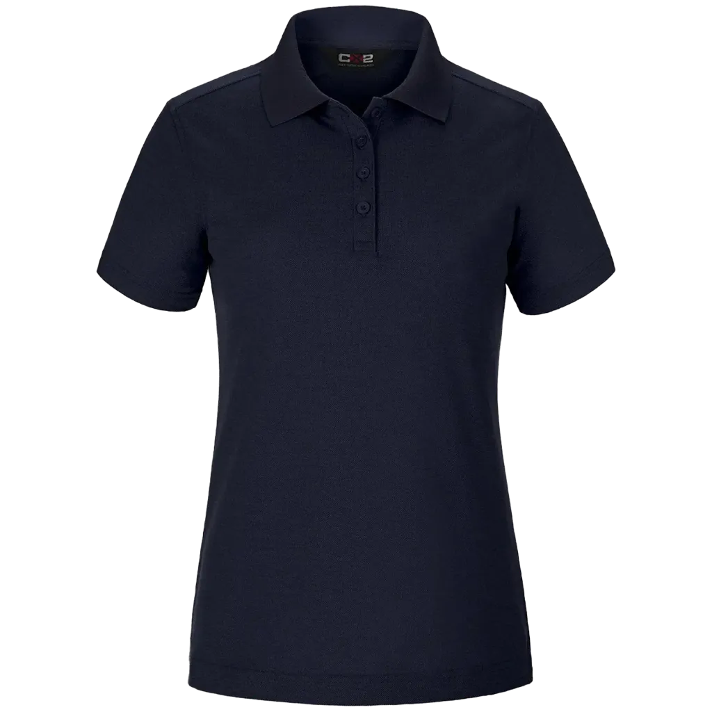 S05736 Polo manches courtes -Polyester Marine -CX2