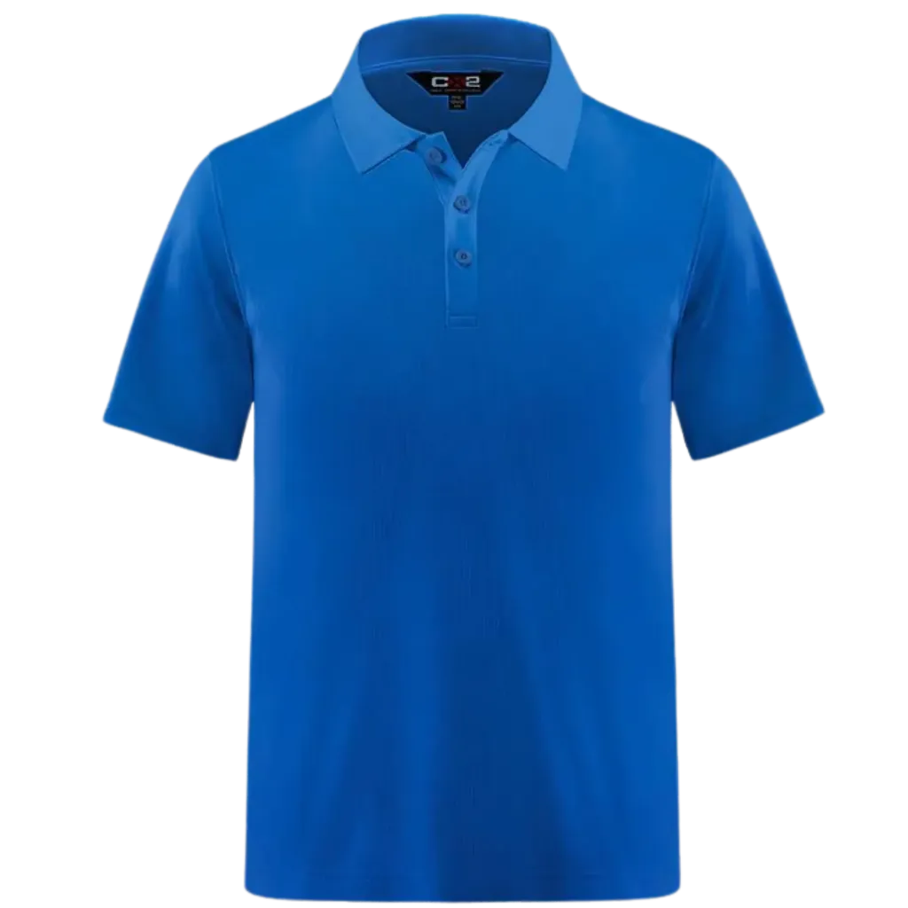 S05785 Polo manches courtes -Poly/Coton Bleu Royal -CX2