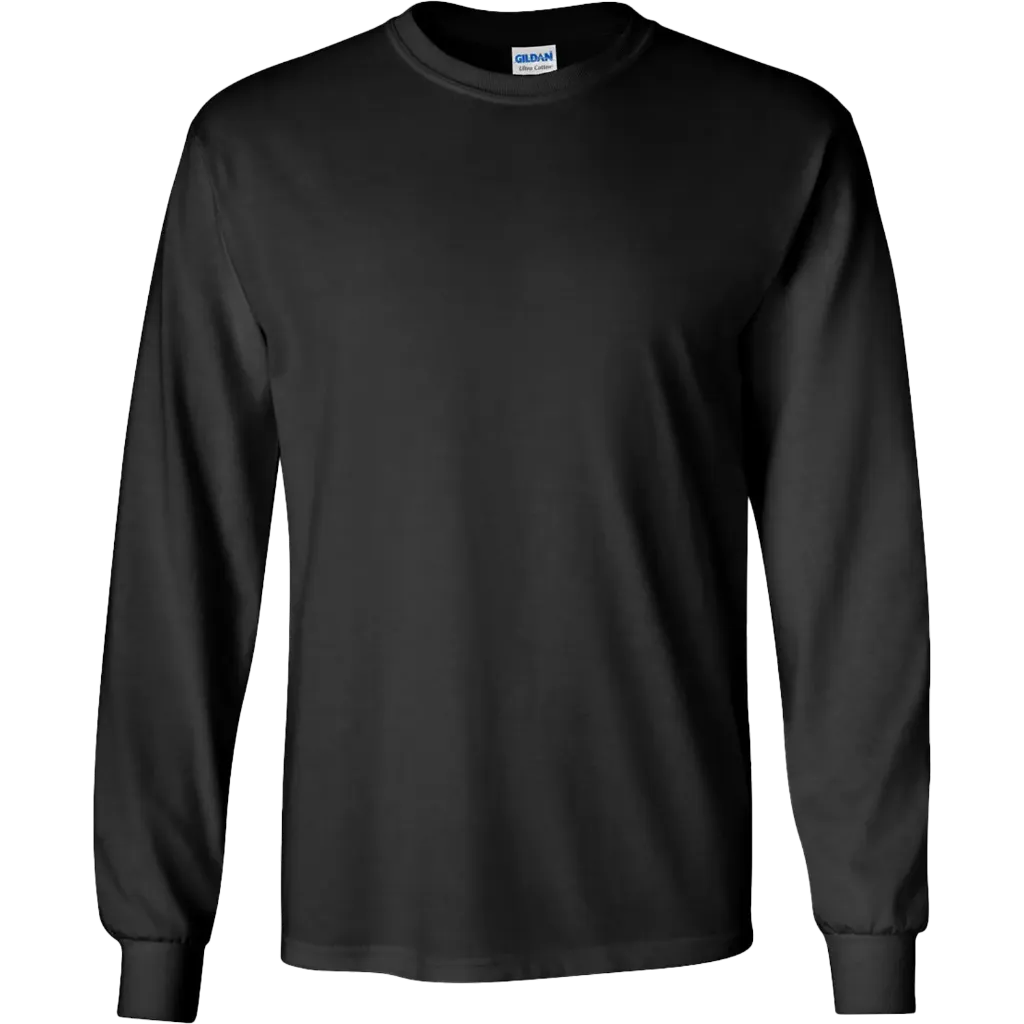 2400 Ultra Coton Chandail manches longues -Coton Noir -GILDAN