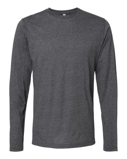 3520 Chandail manches longues -Poly/Coton Gris Cendré -M&O