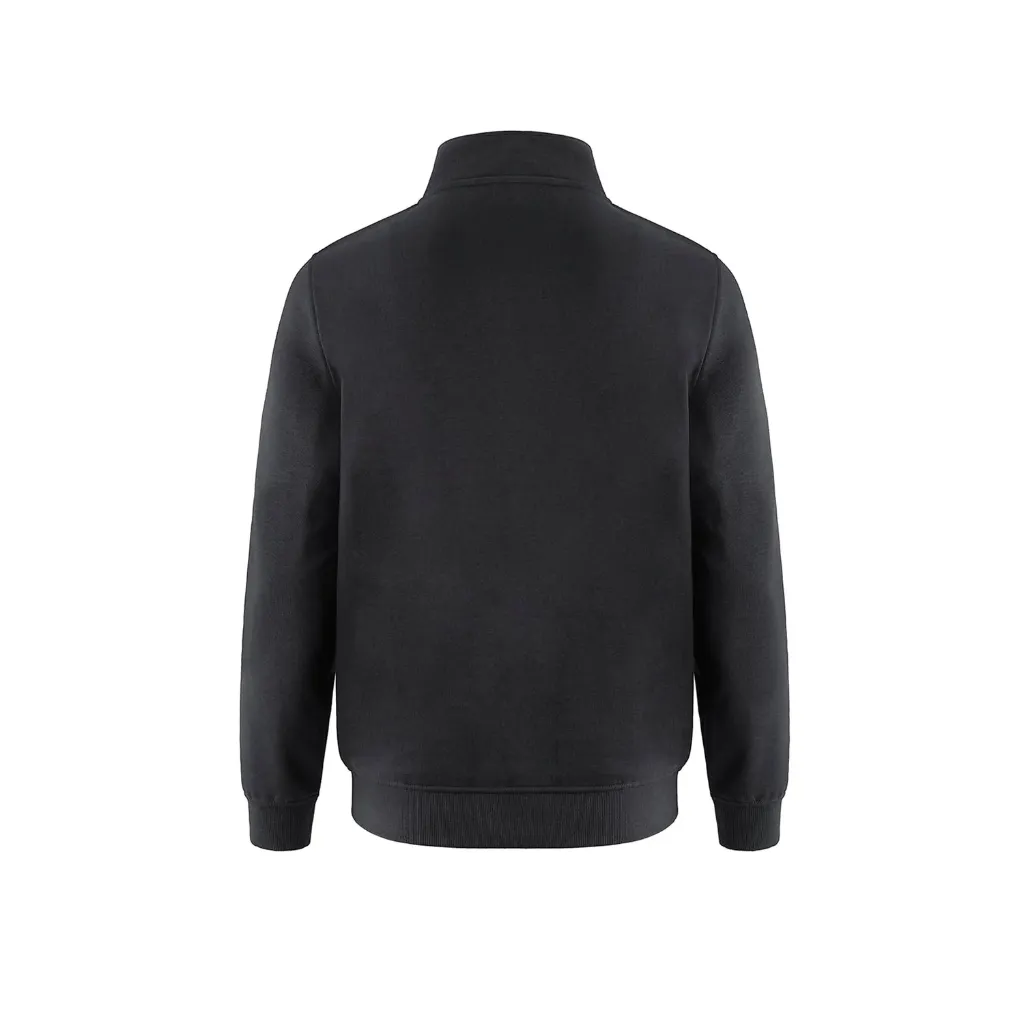 L00545 Chandail manches longues avec zip ¼ Noir -CSW 24/7