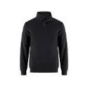 L00545 Chandail manches longues avec zip ¼ Gris Chiné Sportif -CSW 24/7