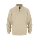 L00545 Chandail manches longues avec zip ¼ Beige -CSW 24/7