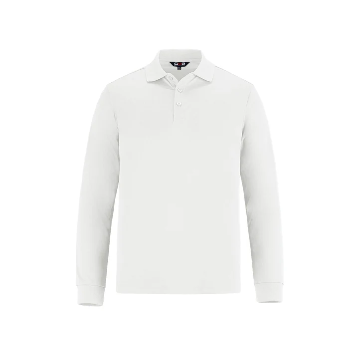 S05737 Birdie Polo manches Longues -Polyester Blanc -CX2