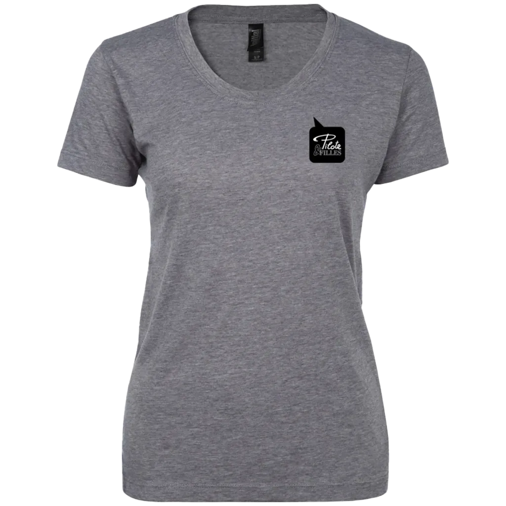 PF200 Chandail manches courtes -Coton Gris Noir -PILOTE & FILLES