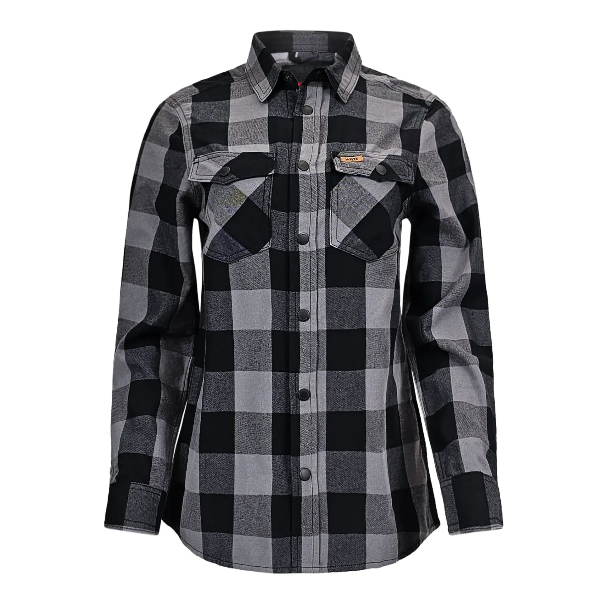 TK-2241L Chemise femme à carreaux flanelle Gris -TASK