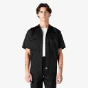1574 Chemise manches courtes -Poly/Coton Noir -DICKIES