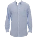 18CV040 Chemise manches longues -Poly/Coton Bleu -VANHEUSEN