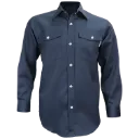 CMH4110 Chemise manches longues en polycoton Marine