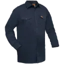 DAVID Chemise manches longues -Poly/Coton Marine -ORANGE RIVER