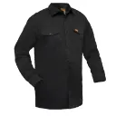 DAVID Chemise manches longues -Poly/Coton Noir -ORANGE RIVER