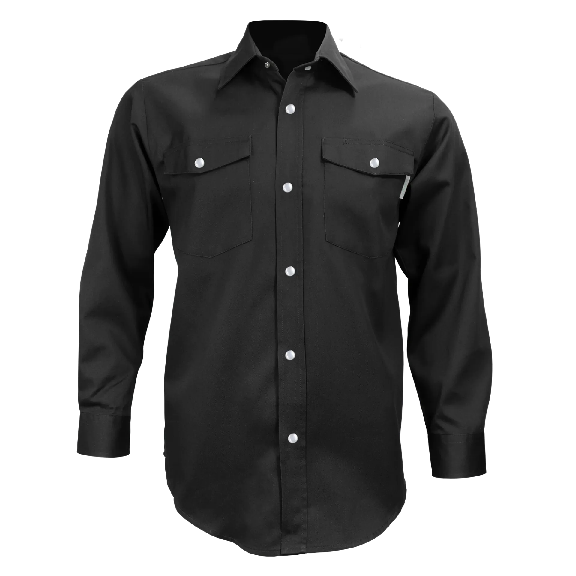 625S Chemise manches longues/ Tac -Poly/Coton Noir -GATTS