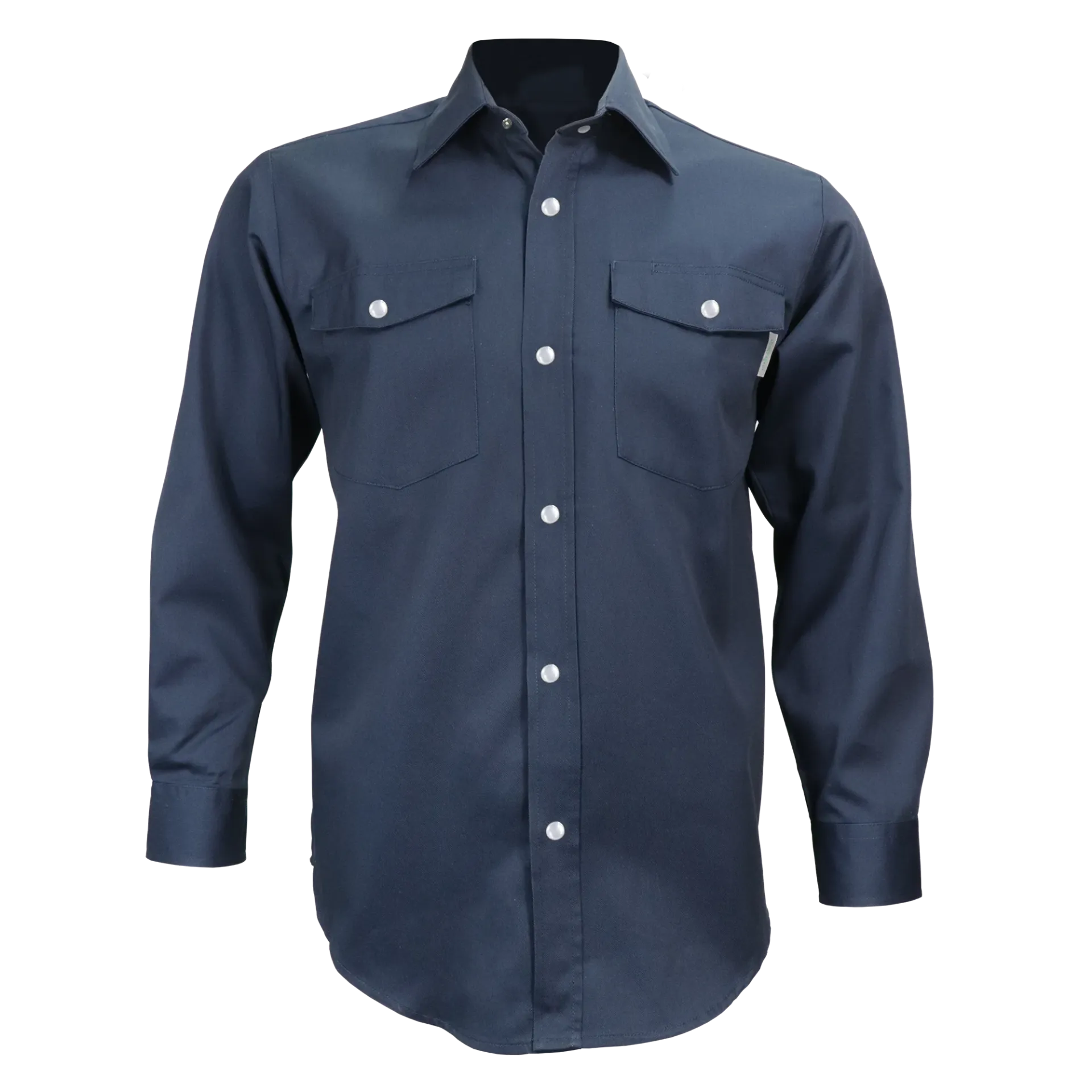 625S Chemise manches longues/ Tac -Poly/Coton Marine -GATTS