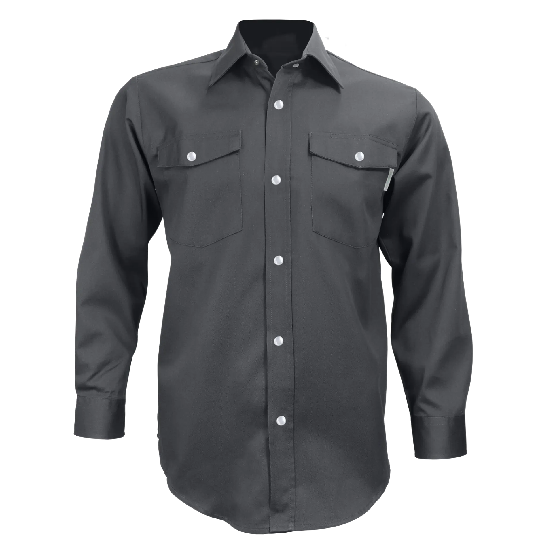 625S Chemise manches longues/ Tac -Poly/Coton Gris -GATTS