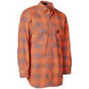 024-LC43FS Chemise manches longues à carreaux Orange Hv -FORCEFIELD
