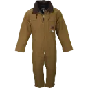7838 Couvre-tout doublé 3 Zips en Coton Brun -TOUGH DUCK
