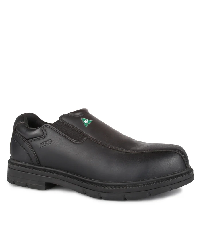 A9116 Roosevelt Soulier CSA slip-on Noir -ACTON