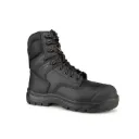 030808 Botte CSA pour femme -Zip Sans métal Noir Rose -KINGTREADS