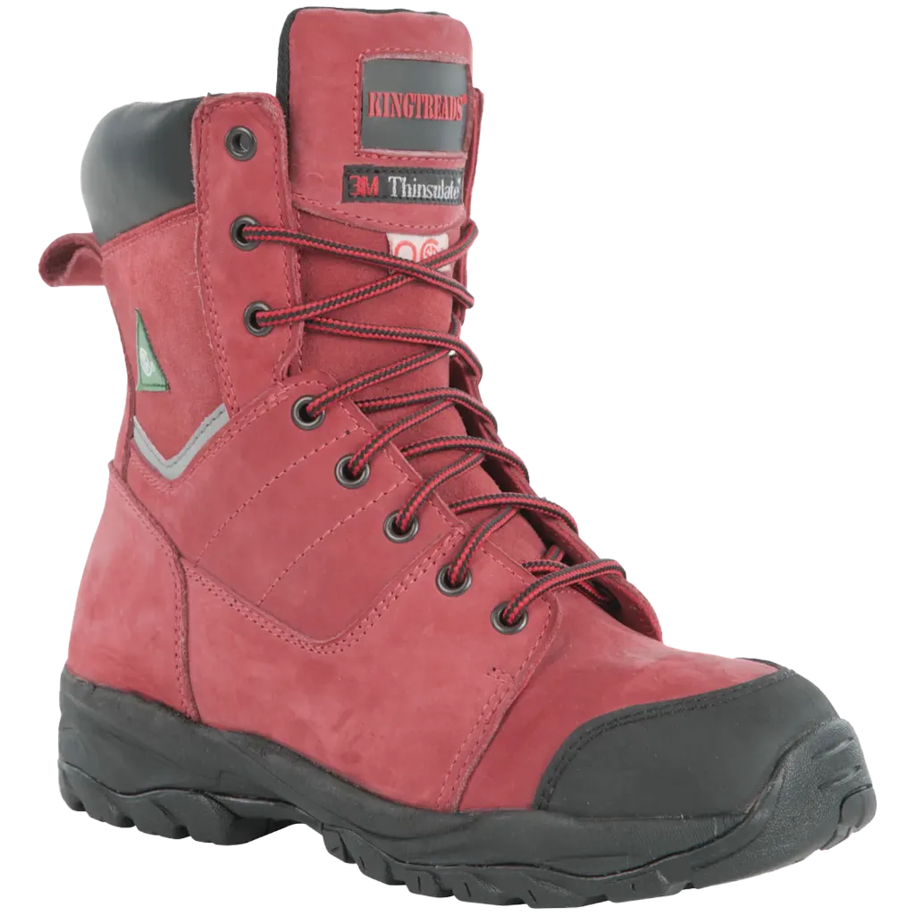30805-613 Sydney Botte CSA pour femme Rouge -KINGTREADS