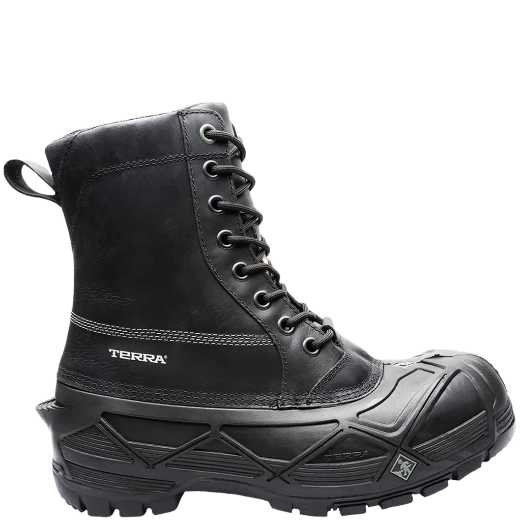 CTD0008 Botte CSA Feutre/Base Imp. Cuir Noir