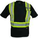 6992 Chandail Hv manches courtes Noir Hv -PIONEER