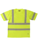 ST07 Chandail Hv manches courtes SG Vert Fluo -TOUGH DUCK