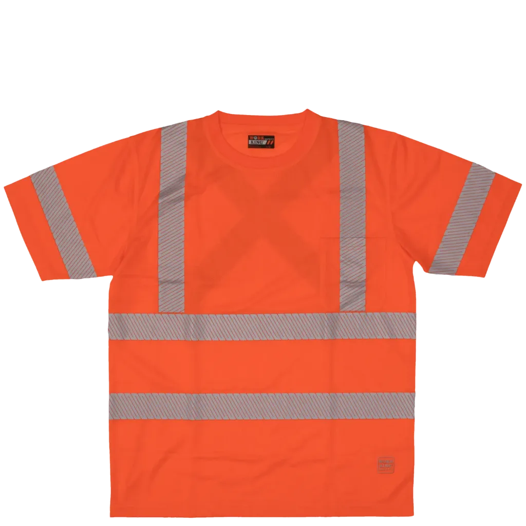 ST07 Chandail Hv manches courtes SG Orange Hv -TOUGH DUCK