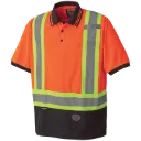 6986 Polo manches courtes Orange Hv -PIONEER