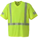 6901 Chandail Hv manches courtes SG Jaune Hv -PIONEER
