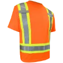 10-662R Chandail Hv manches courtes Orange Hv -JACKFIELD