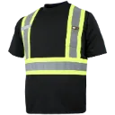 25-400 Chandail Hv manches courtes Noir Hv -10-4JOB