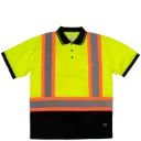 D**1751 Polo manches courtes  Pol. Jaune fluo