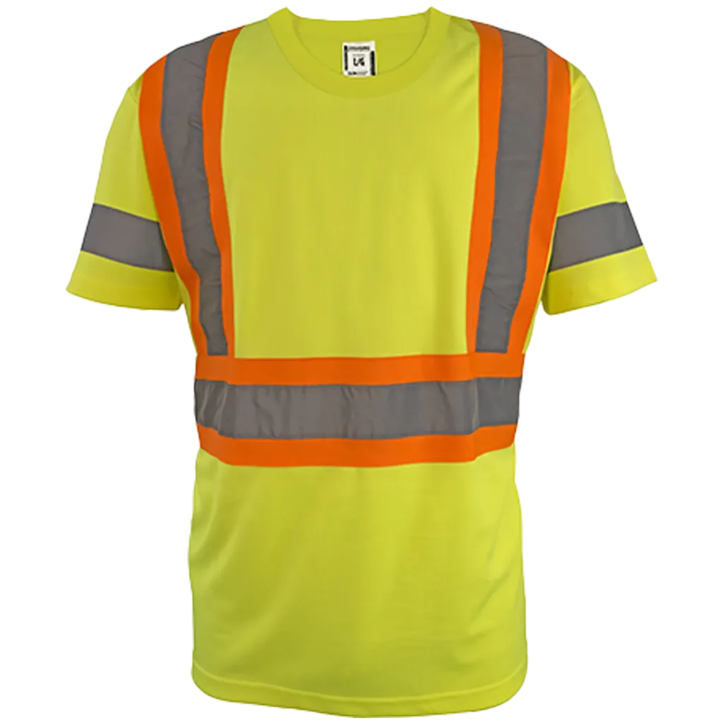 TS1104 LYL Chandail Hv manches courtes Jaune Hv -COOLWORKS