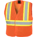 597P Dossard 5 points détachables - Filet Orange Hv -PIONEER