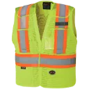 6933 Dossard 5 points détachables - Filet Jaune Hv -PIONEER
