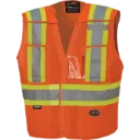 6930 Dossard 5 points détachables Orange Hv -PIONEER