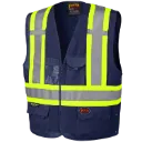 134N Dossard - ajust. bouton pression Marine Hv -PIONEER
