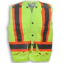 BK402LMESH Dossard arpenteur - dos ventilé Jaune Fluo -BIGK